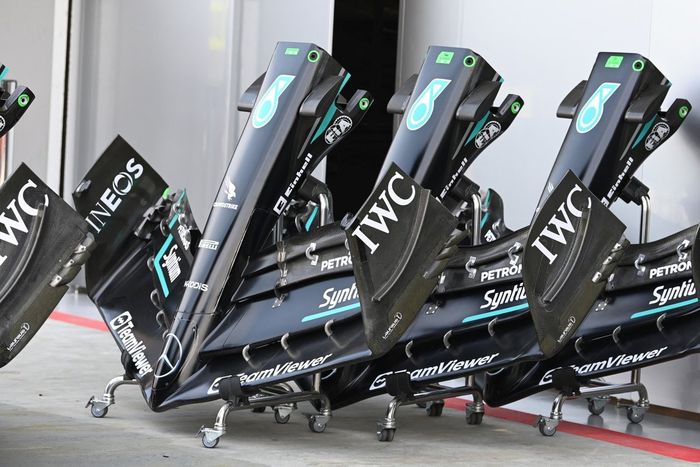 Mercedes W14 detalles técnicos