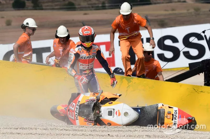 Sturz: Marc Marquez, Repsol Honda Team