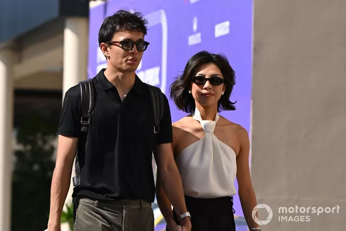 Alex Albon, Williams Racing Team, girlfriend Lily Muni He