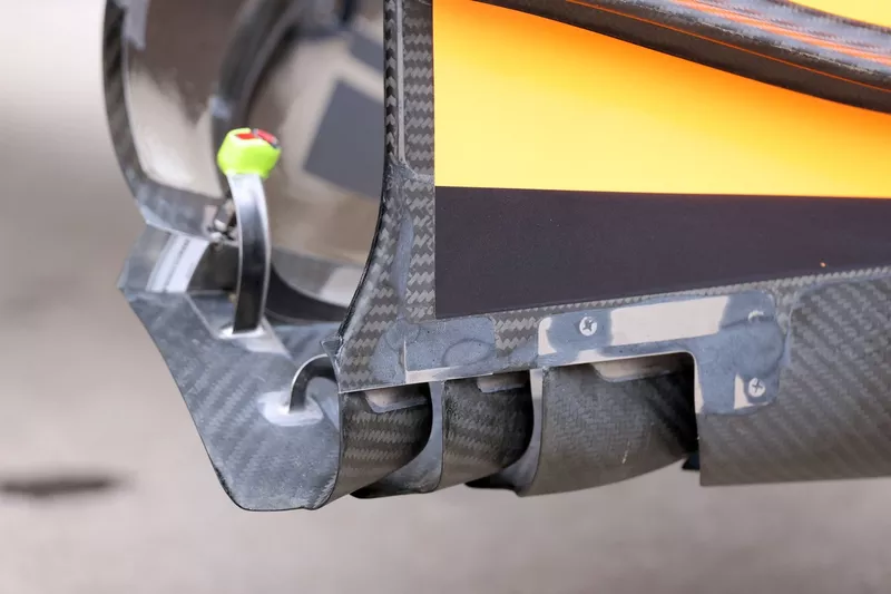 McLaren MCL38 front wing detail
