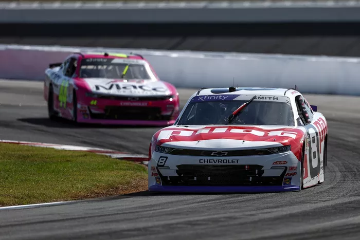 Sammy Smith, JR Motorsprots Chevrolet, Brennan Poole, Alpha Prime Racing Chevrolet