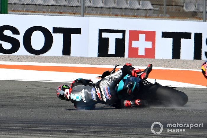 Caída de Fabio Quartararo, Petronas Yamaha SRT