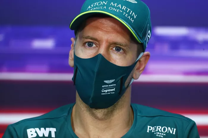 Sebastian Vettel, Aston Martin en la conferencia de prensa