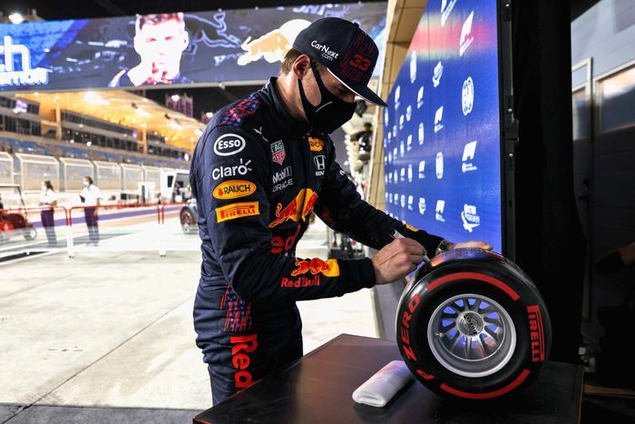 Ganador de la pole Max Verstappen, Red Bull Racing
