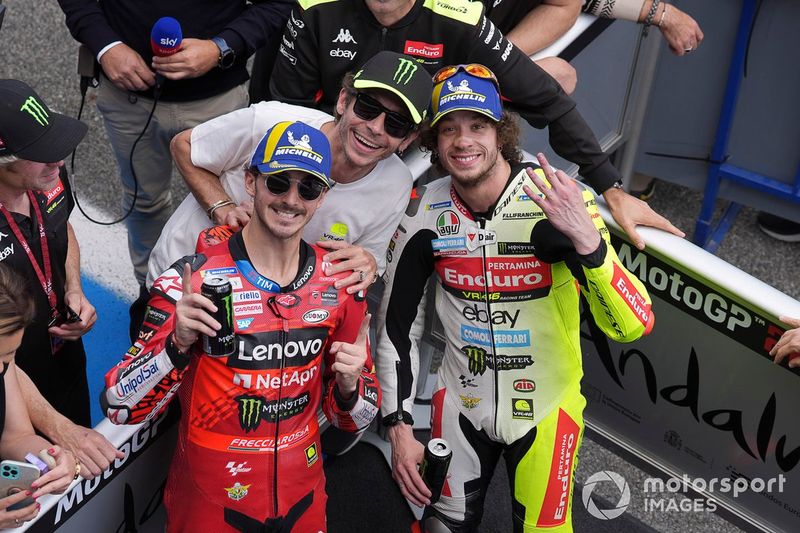 Francesco Bagnaia, Ducati Team, Valentino Rossi, Marco Bezzecchi, VR46 Racing Team