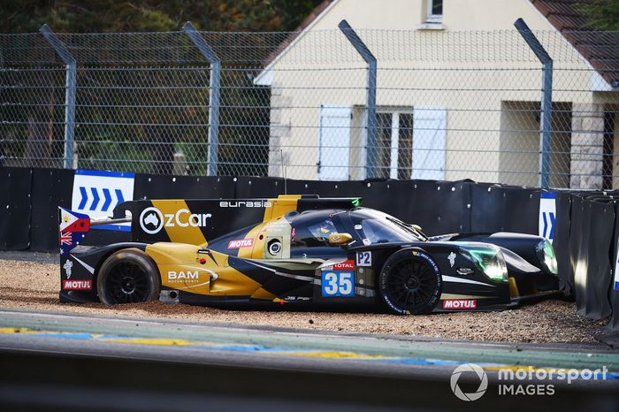 Choque del #35 Eurasia Motorsport Ligier JSP217 - Gibson: Nobuya Yamanaka, Nick Foster, Roberto Merhi