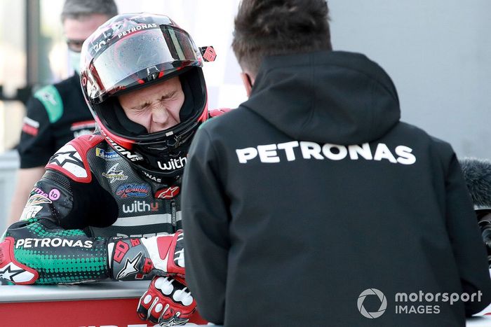 El poleman Fabio Quartararo, Petronas Yamaha SRT