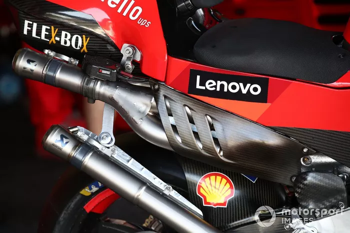 La moto Ducati de MotoGP
