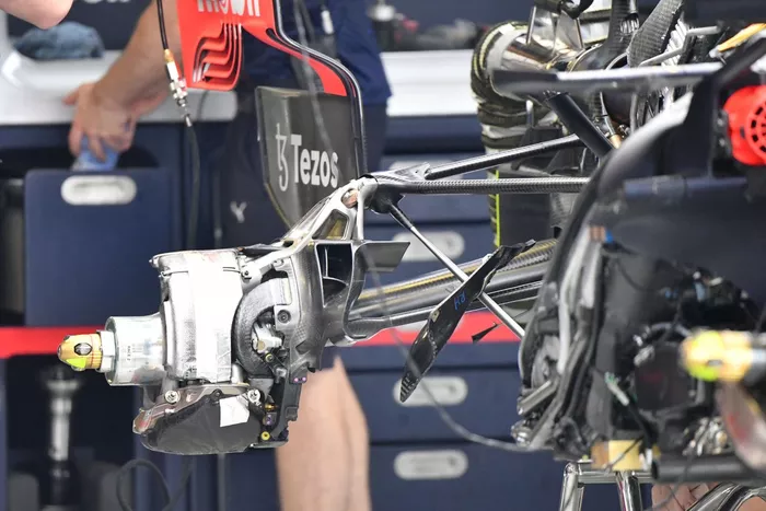 Red Bull Racing RB16B brake drum detail