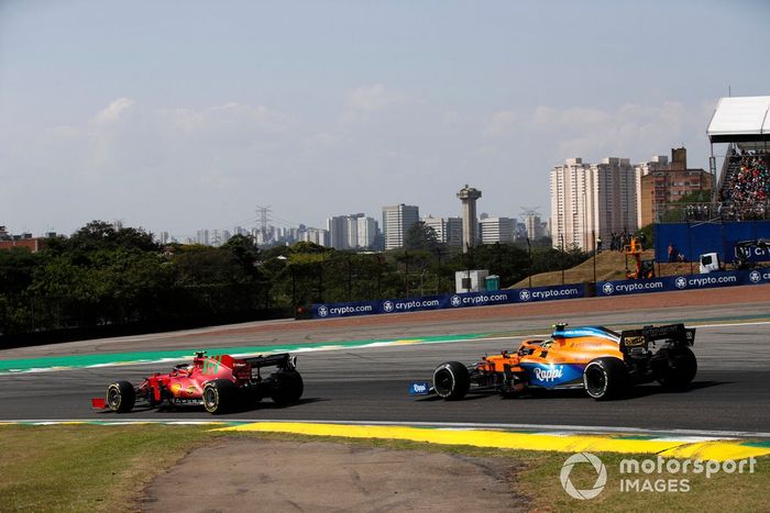 Carlos Sainz Jr, Ferrari SF21, Lando Norris, McLaren MCL35M