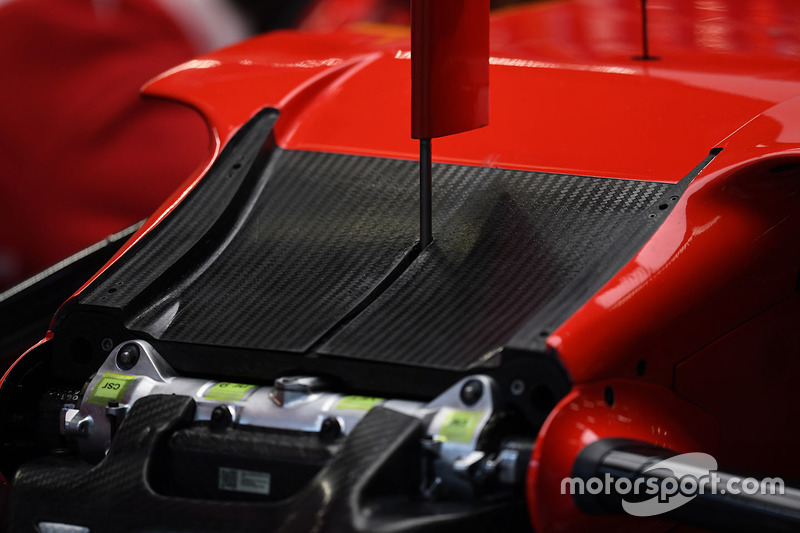 Détail du châssis de la Ferrari SF70H