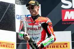 Le vainqueur Chaz Davies, Ducati Team