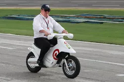 Chip Ganassi on his scooter