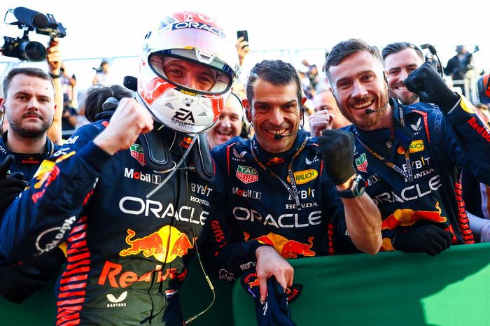 Ganador de la carrera Max Verstappen, Red Bull Racing