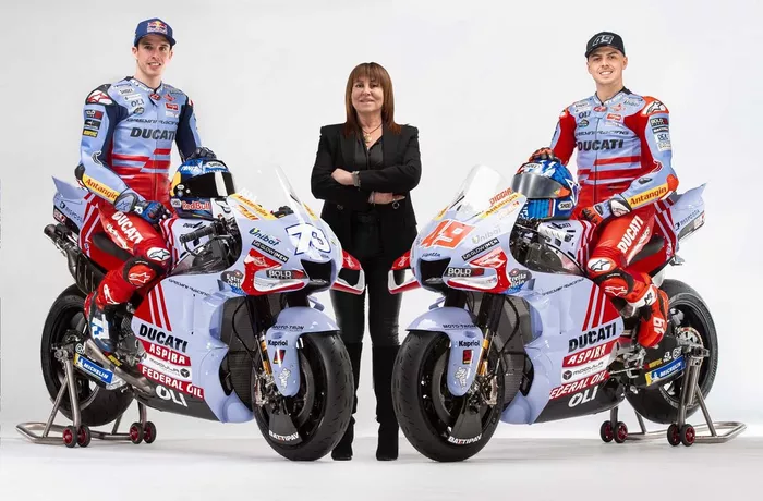 Alex Marquez, Gresini Racing, Fabio Di Giannantonio, Gresini Racing, Nadia Padovani, Gresini Racing 
