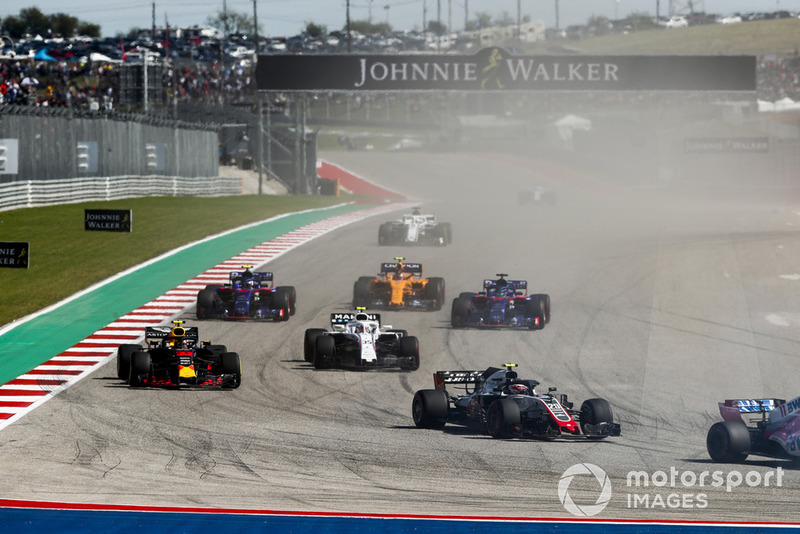 Max Verstappen bertarung di rombongan tengah