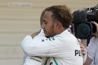 Yarış galibi Lewis Hamilton, Mercedes AMG F1 ve Valtteri Bottas, Mercedes AMG F1