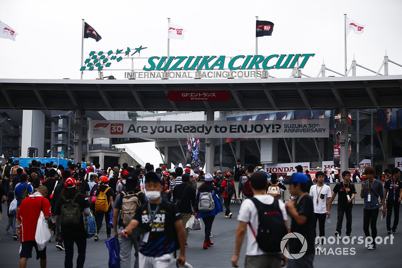 The sign at an entrance to the circuit