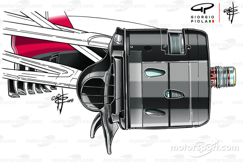 Ferrari SF71H brake duct
