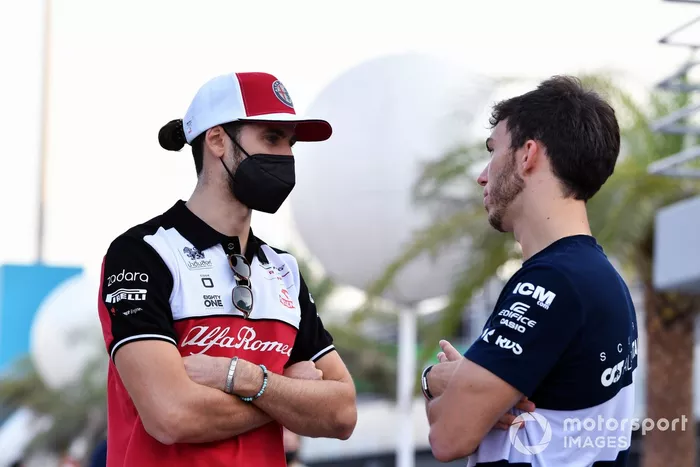 Antonio Giovinazzi, Alfa Romeo Racing y Pierre Gasly, AlphaTauri 
