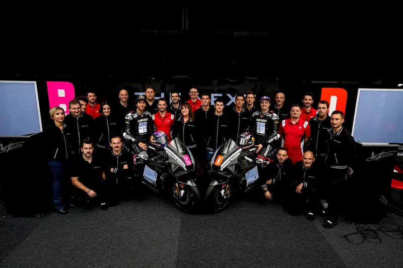 Enea Bastianini et Fabio Di Giannantonio sur les machines du team Gresini, désormais des Ducati