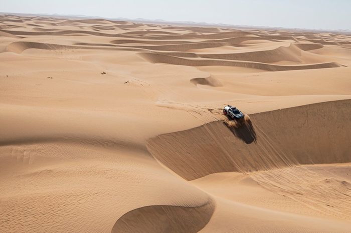 #200 Team Audi Sport Audi: Stéphane Peterhansel, Edouard Boulanger