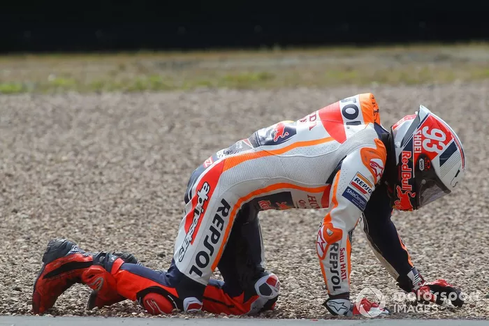 Marc Márquez, caída del Repsol Honda Team