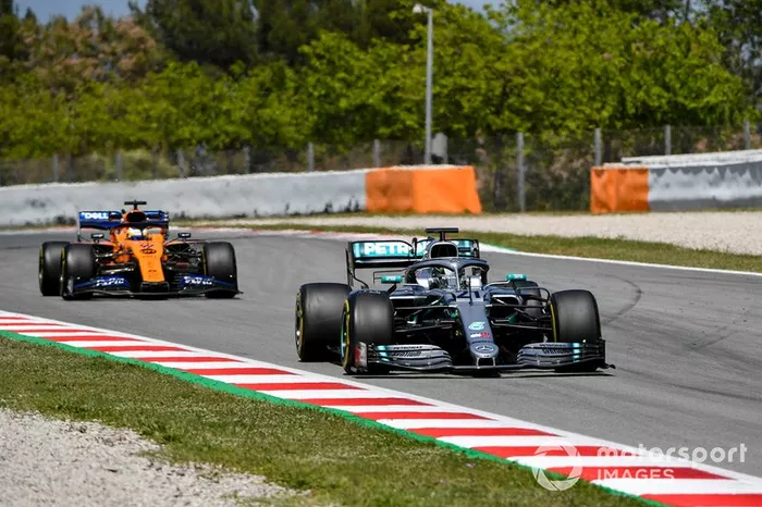 Nikita Mazepin, tester, Mercedes AMG F1 e Sergio Sette Camara, McLaren MCL34 