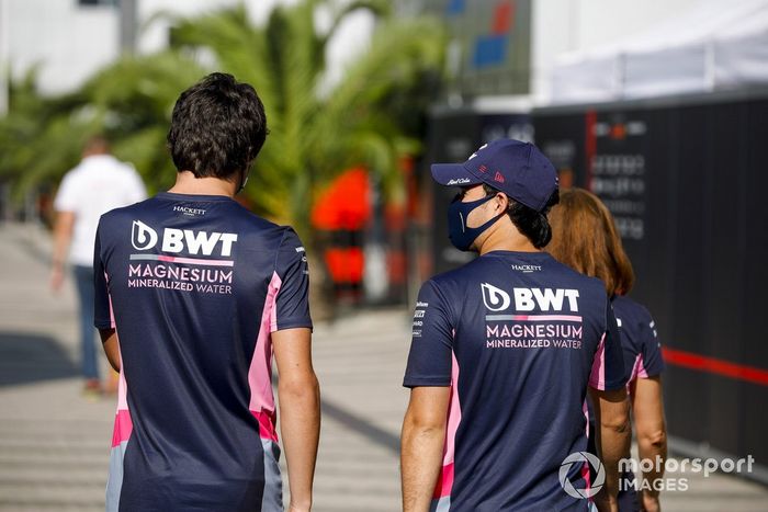 Lance Stroll, Racing Point y Sergio Pérez, Racing Point
