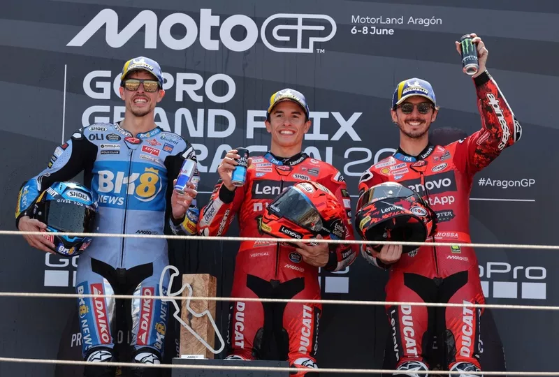Francesco Bagnaia, Ducati Team, Alex Marquez, Gresini Racing, Marc Marquez, Ducati Team