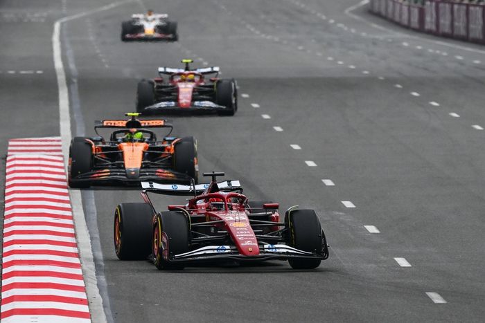 Charles Leclerc, Ferrari, Lando Norris, McLaren