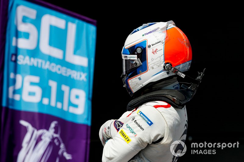Ganador, Sam Bird, Envision Virgin Racing en parc ferme