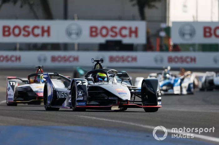 Oliver Rowland, Nissan e.Dams, Nissan IMO1 y Lucas Di Grassi, Audi Sport ABT Schaeffler, Audi e-tron FE05 