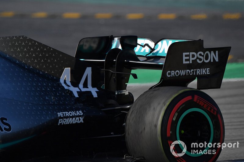 L'aileron arrière de la Mercedes-AMG F1 W10
