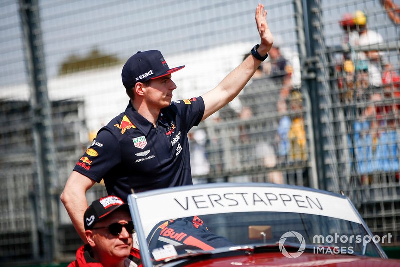 Max Verstappen, Red Bull Racing, durante la drivers parade