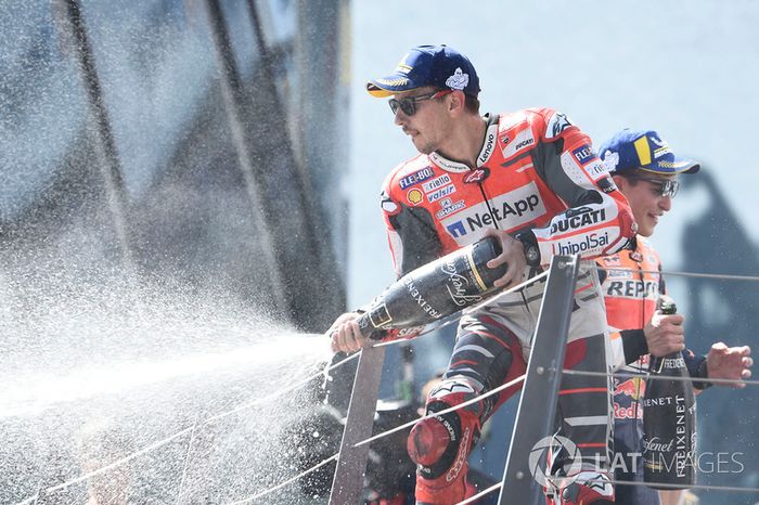 Ganador de la carrera Jorge Lorenzo, Ducati Team