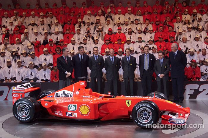 Presentación del Ferrari F2001 de 2001