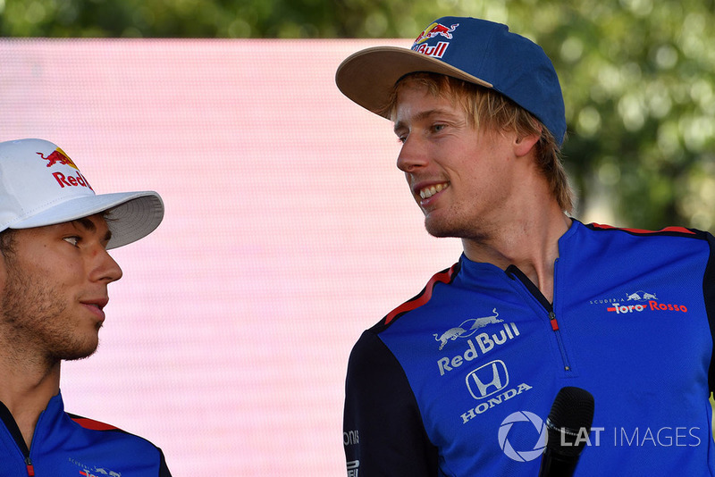 Pierre Gasly, Scuderia Toro Rosso y Brendon Hartley, Scuderia Toro Rosso