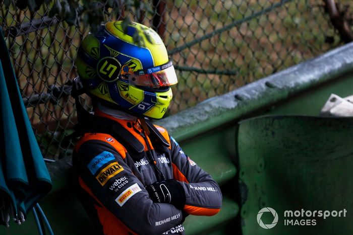 Lando Norris, McLaren, tras la clasificación