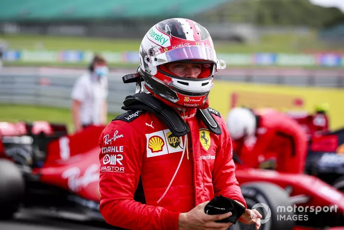 Charles Leclerc, Ferrari nel Parc Ferme 