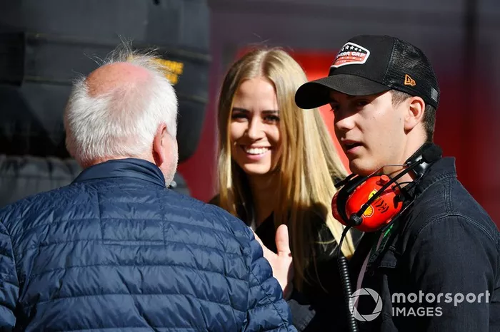 El padre, Norbert Vettel y su hermano, Fabian Vettel Sebastian Vettel, Ferrari