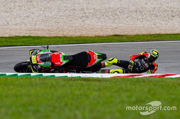 Caída de Andrea Iannone, Aprilia Racing Team Gresini