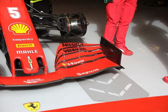 Alerón delantero del Ferrari SF1000 