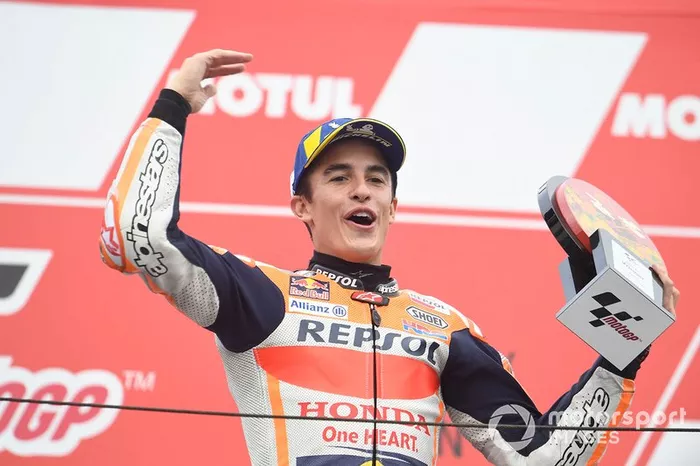 Podium: race winner Marc Marquez, Repsol Honda Team