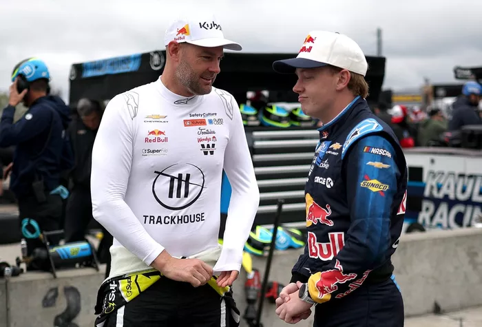 Shane van Gisbergen, Trackhouse Racing; Connor Zilisch, Trackhouse Racing