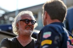 Flavio Briatore avec Christian Horner, team principal Red Bull Racing