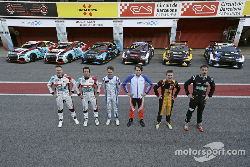 Гонщики Audi Sport Leopard Lukoil Team Гордон Шедден и Жан-Карл Вернэ, пилоты Comtoyou Racing Фредерик Вервиш, Орельен Панис, Дени Дюпон и Натанаэль Бертон