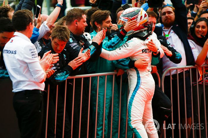 Lewis Hamilton, Mercedes AMG F1 celebra