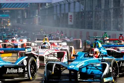 Nicolas Prost, Renault e.Dams, Sébastien Buemi, Renault e.Dams, Jose Maria Lopez, Dragon Racing, Daniel Abt, Audi Sport ABT Schaeffler