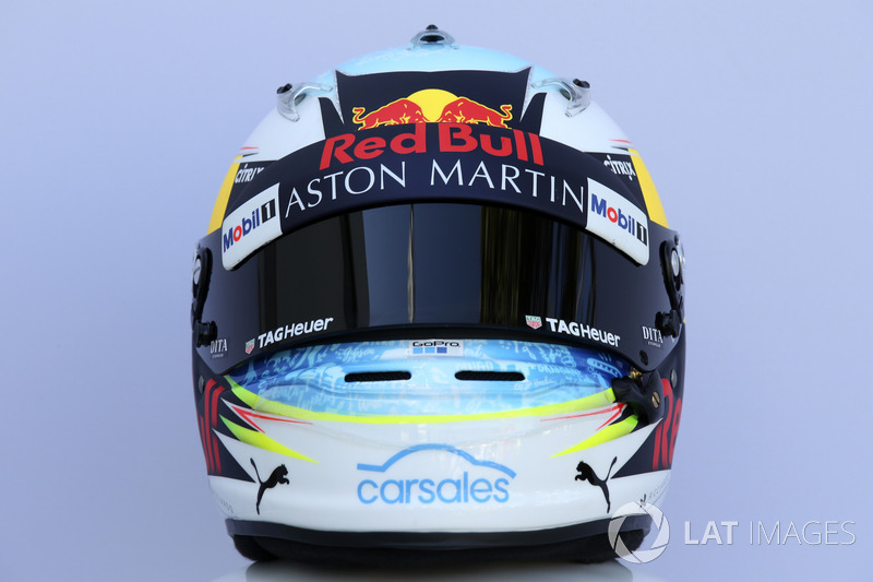 Le casque de Daniel Ricciardo, Red Bull Racing